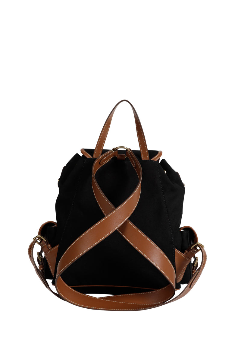 Canvas and Leather Backpack