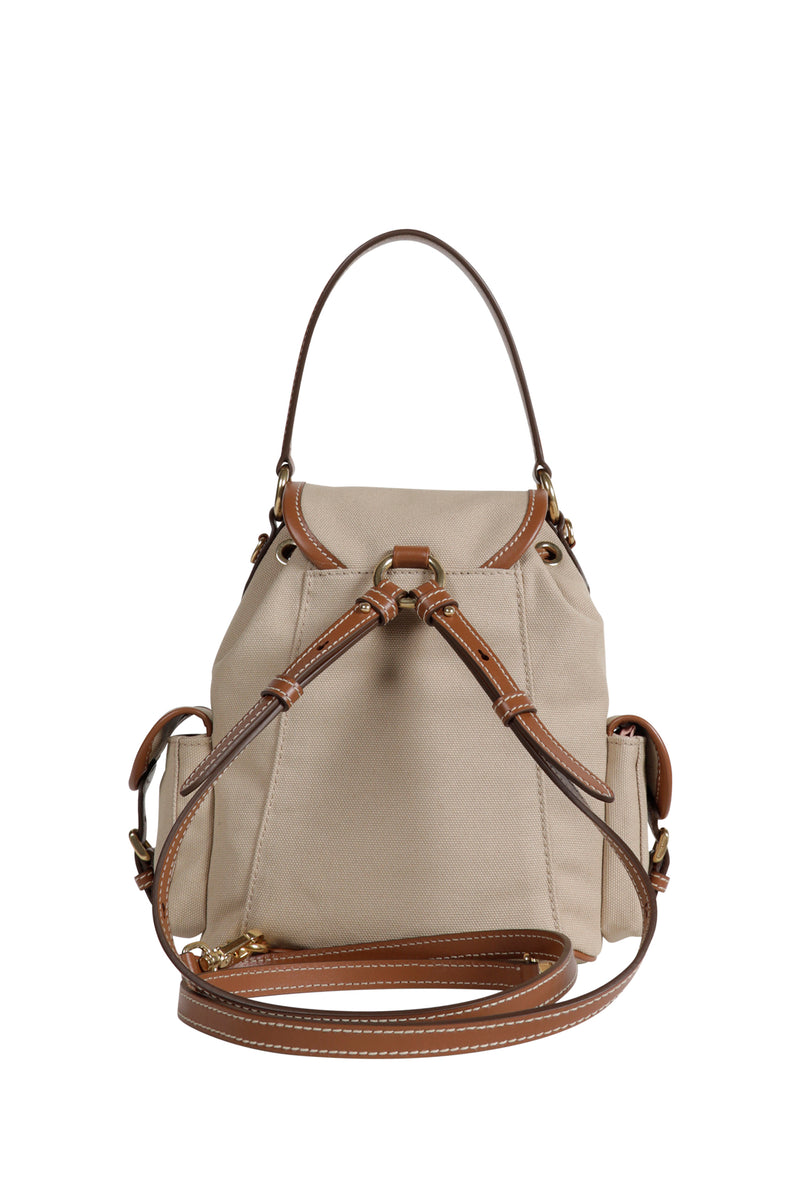 Canvas and Leather Backpack