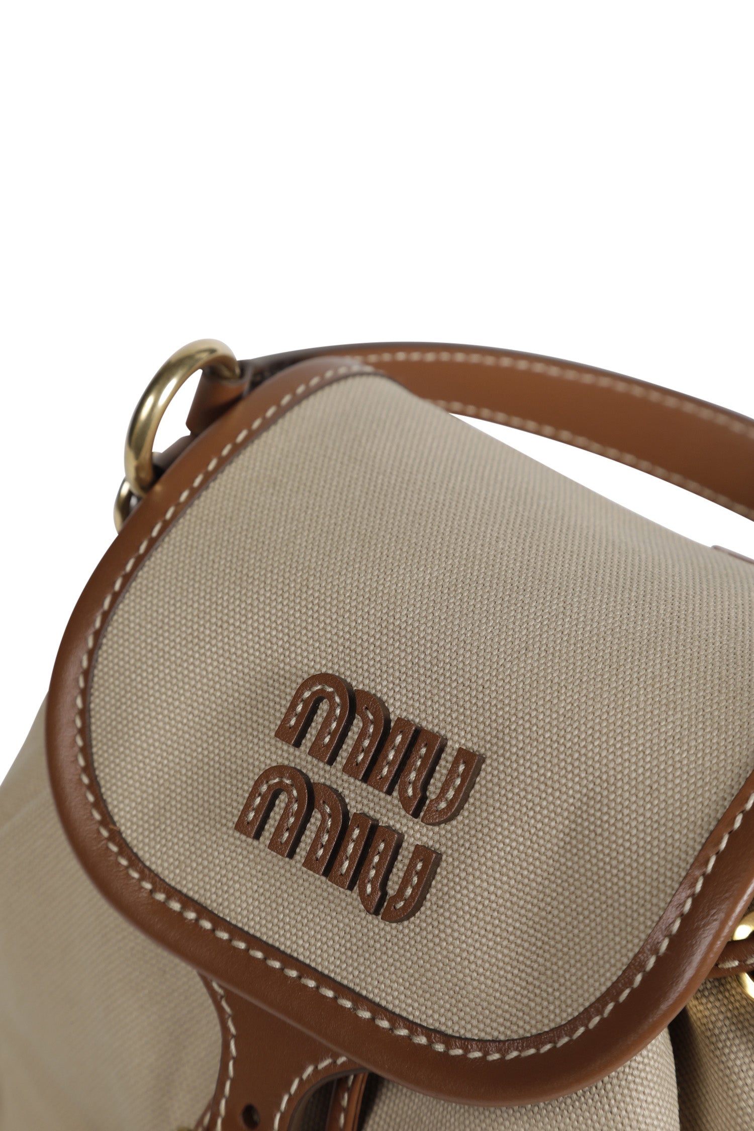 Canvas and Leather Backpack