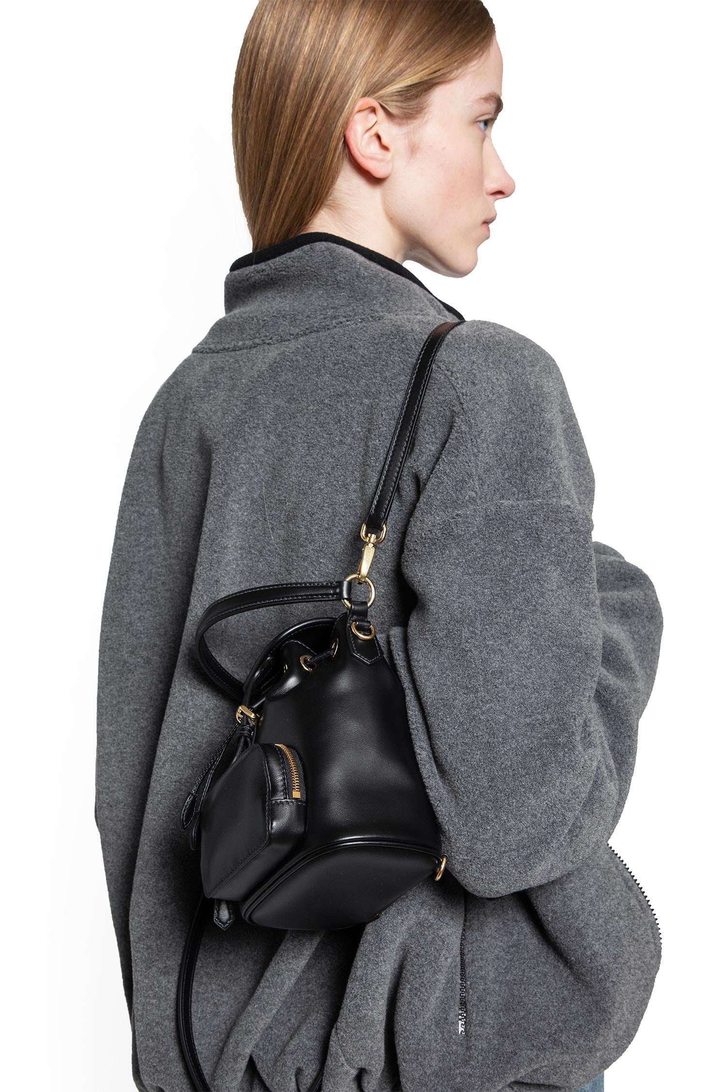 Mini Logo Buckle Backpack