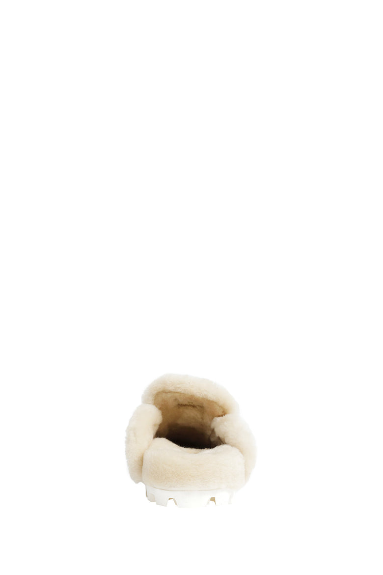 
              MIU MIU Shearling-lined Suede Mules woman
            
