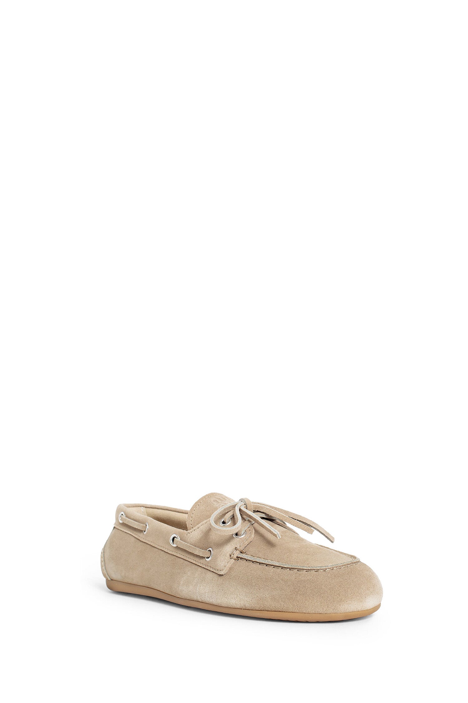 MIU MIU WOMAN BEIGE FLATS