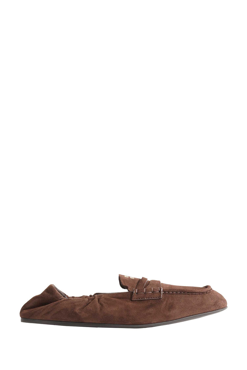MIU MIU Ruches Suede Loafers woman