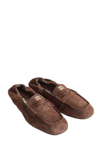 Ruches Suede Loafers