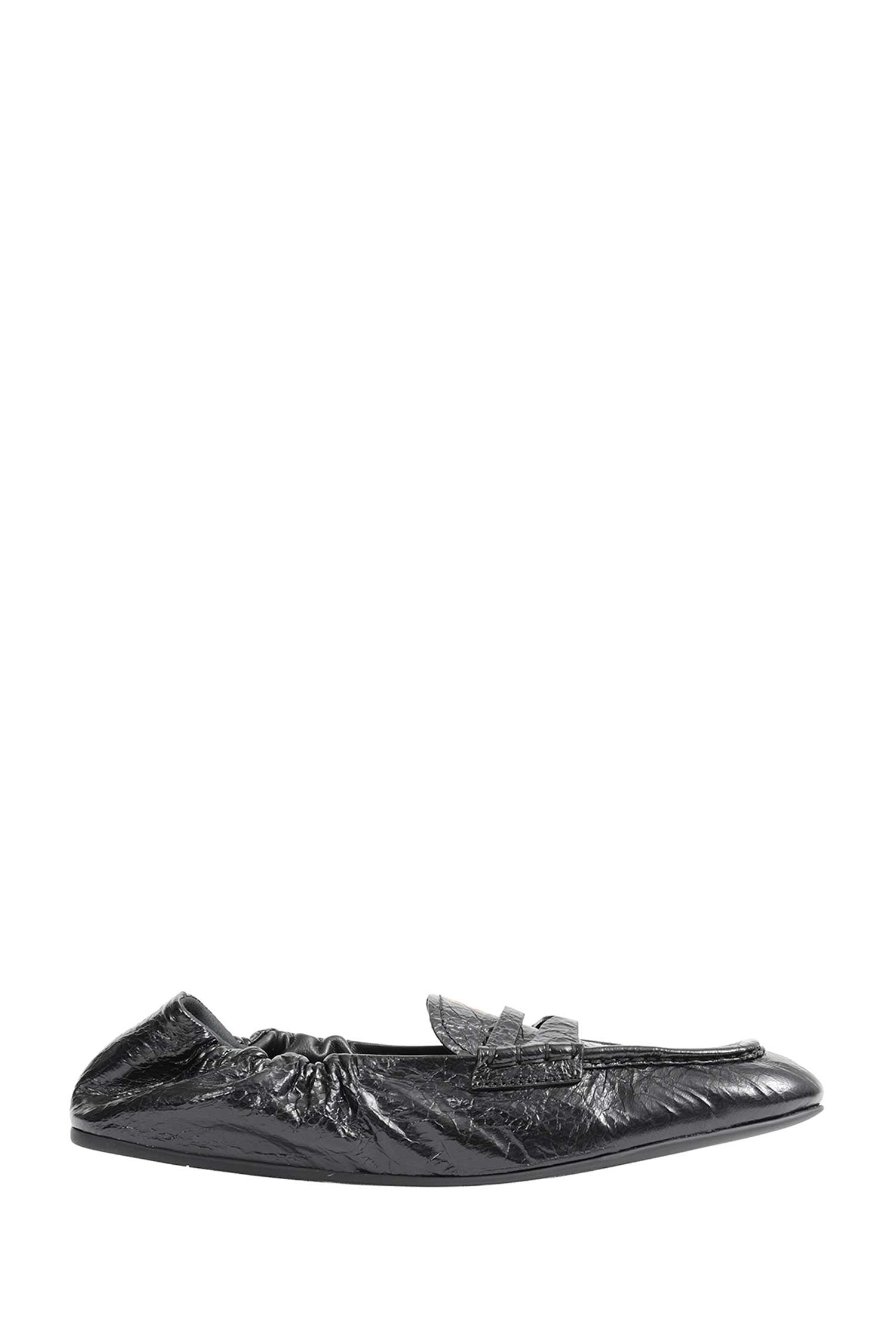 MIU MIU Ruches Nappa Leather Loafers woman