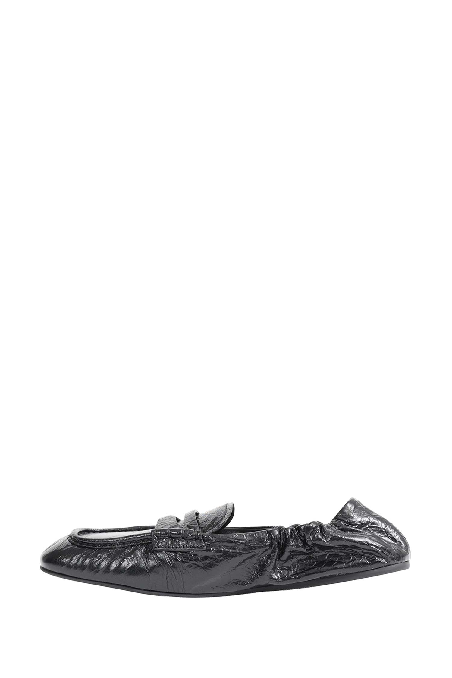 MIU MIU Ruches Nappa Leather Loafers woman