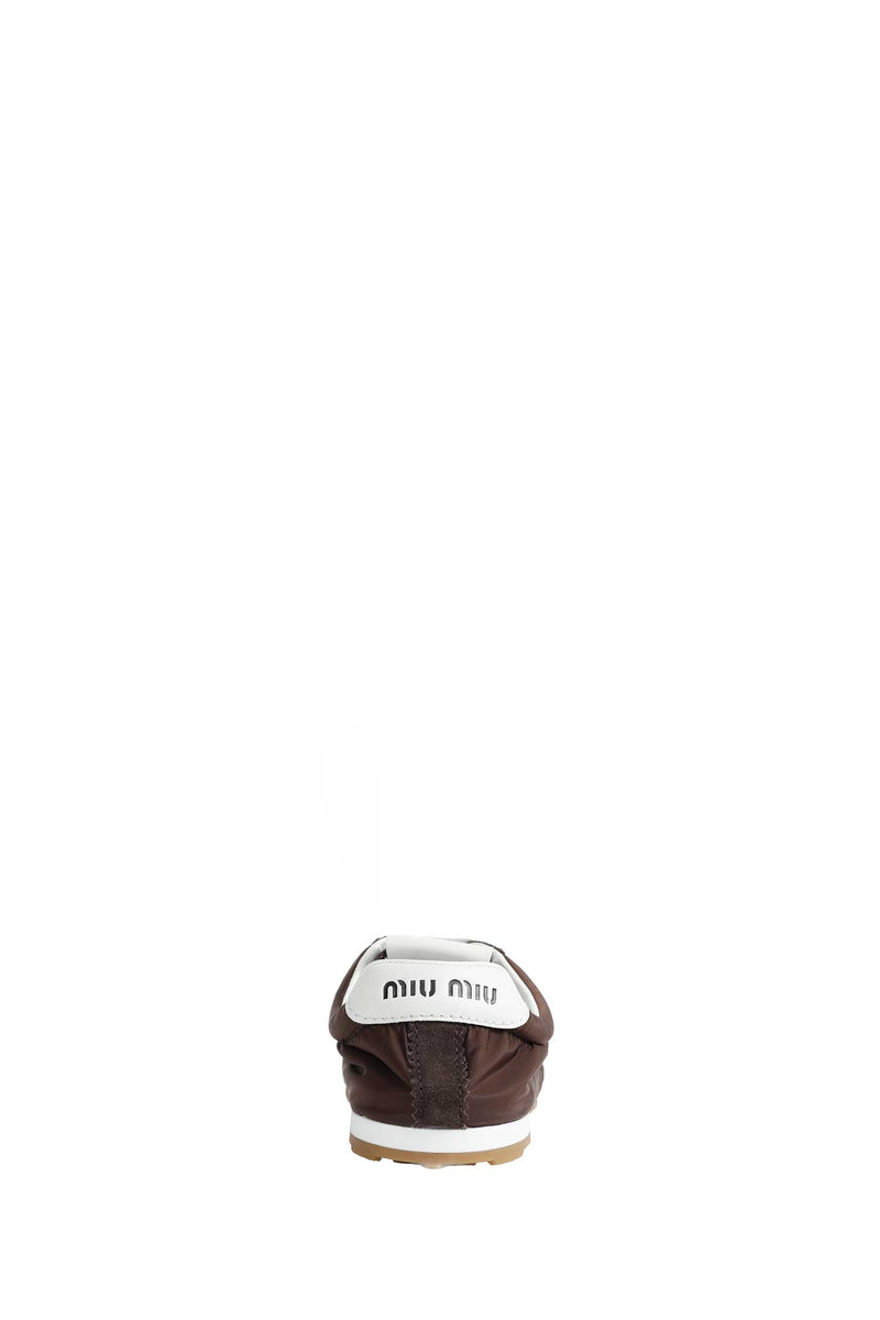 MIU MIU Plume Technical Fabric And Suede Sneakers woman