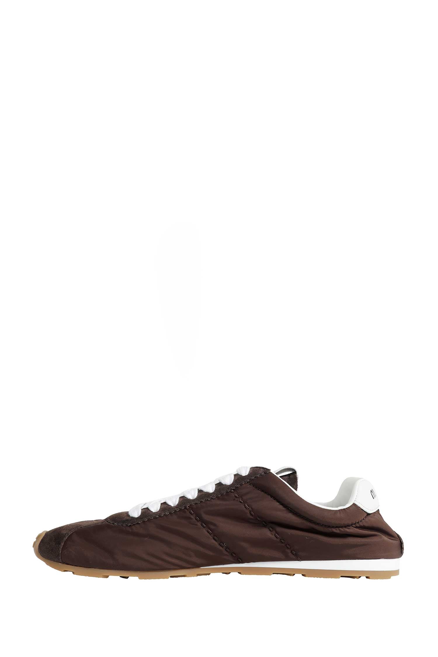 MIU MIU Plume Technical Fabric And Suede Sneakers woman