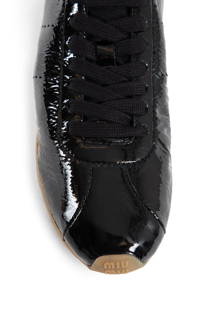 MIU MIU WOMAN BLACK SNEAKERS