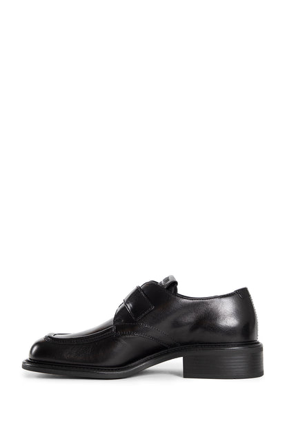 MIU MIU WOMAN BLACK LOAFERS & FLATS