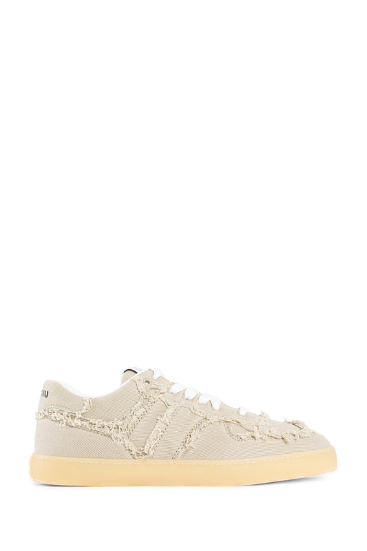 MIU MIU WOMAN OFF-WHITE SNEAKERS