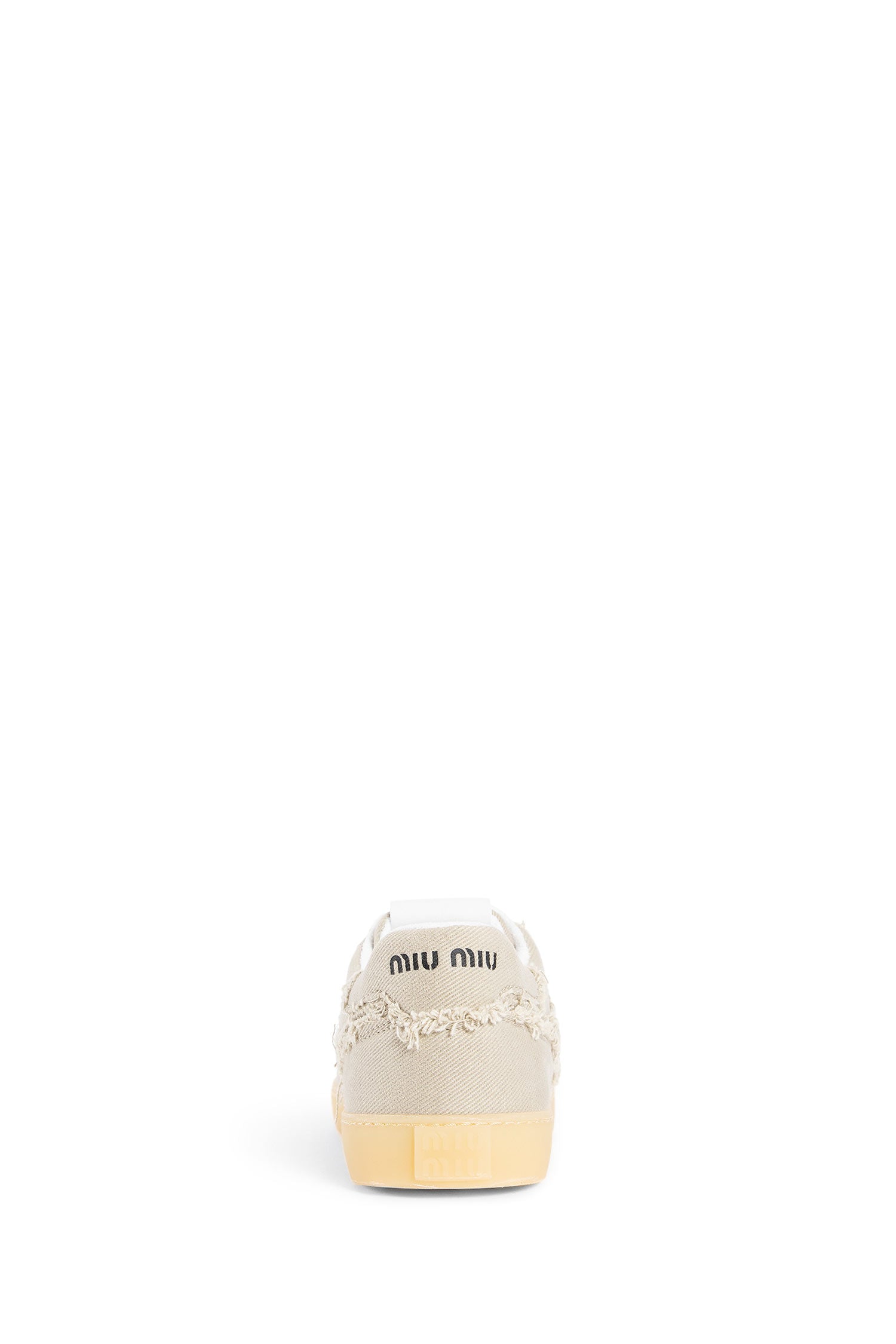 MIU MIU WOMAN OFF-WHITE SNEAKERS