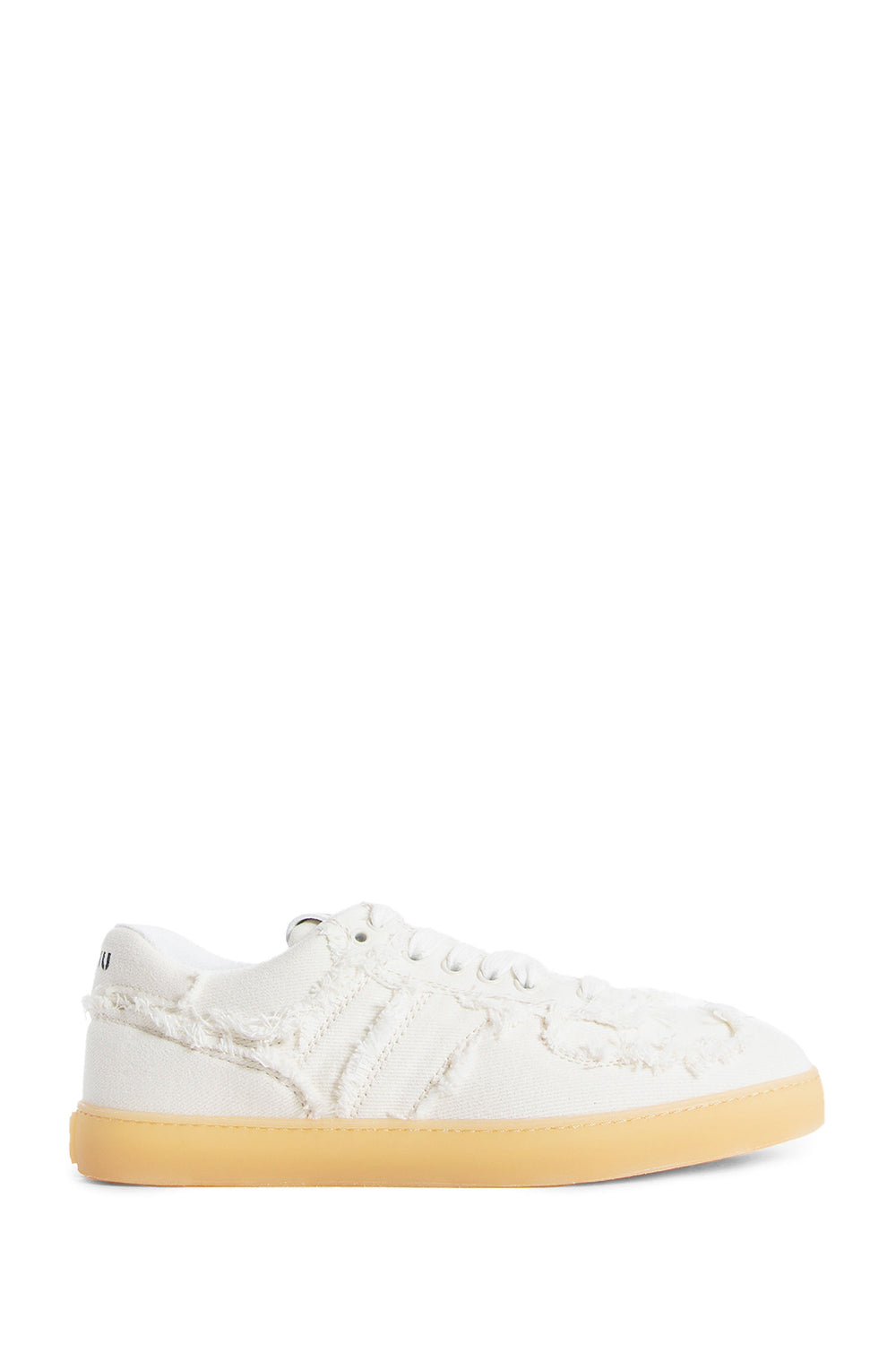 MIU MIU WOMAN OFF-WHITE SNEAKERS