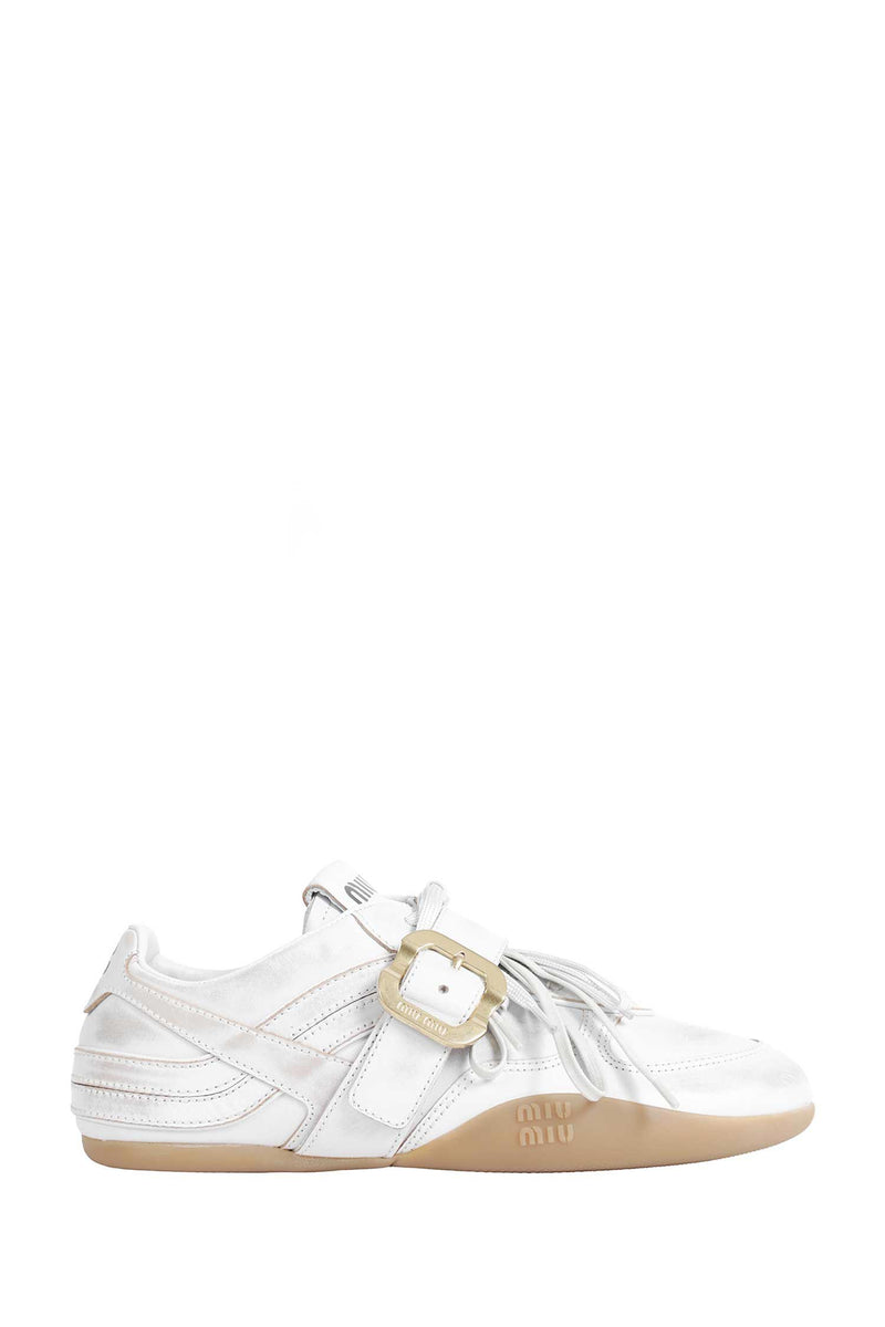 MIU MIU Gymnasium Leather Sneakers woman