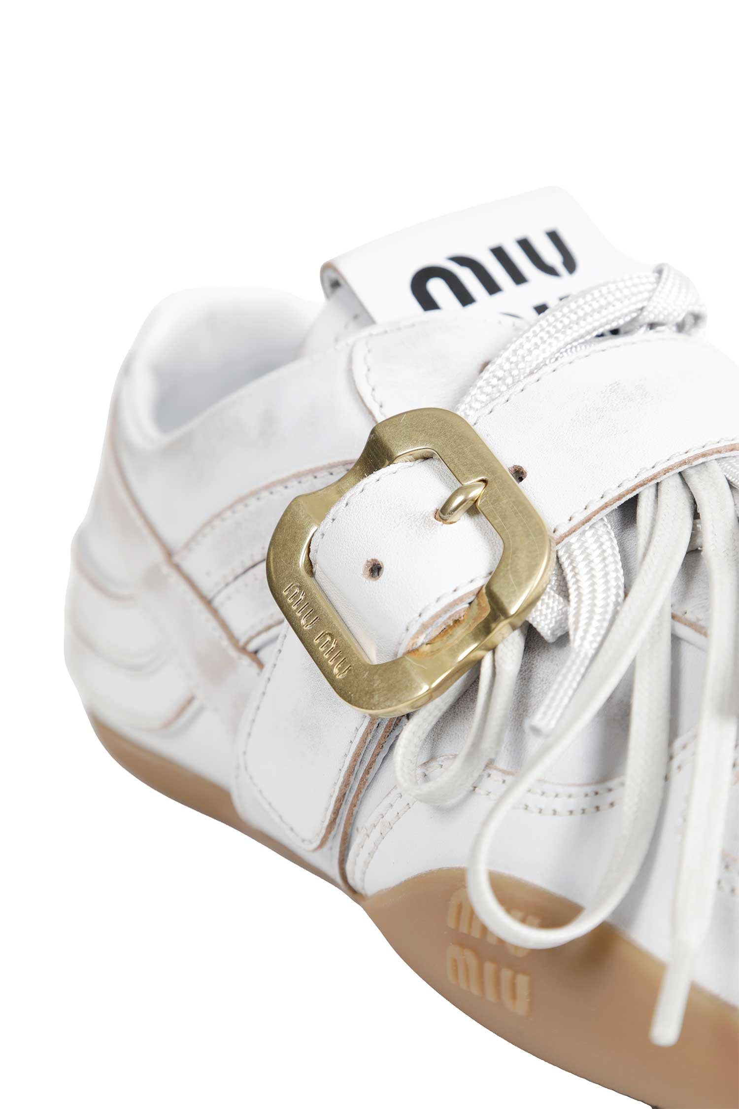MIU MIU Gymnasium Leather Sneakers woman