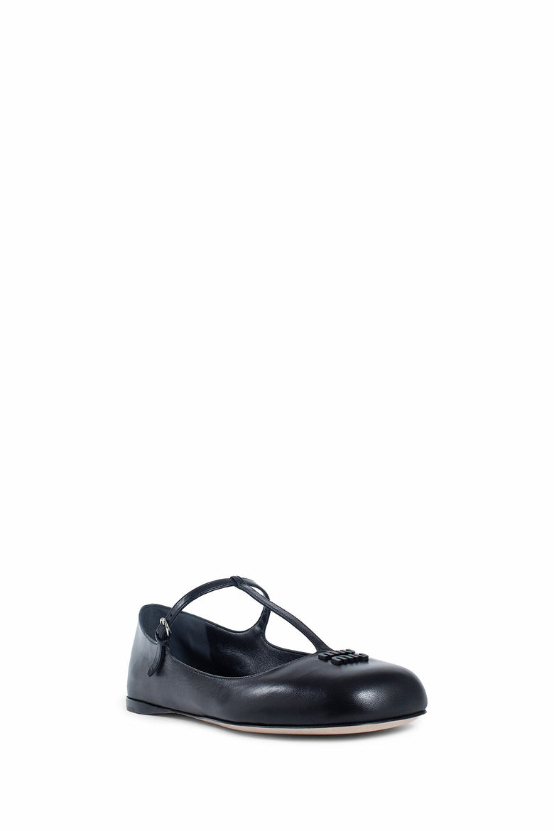 MIU MIU WOMAN BLACK FLATS