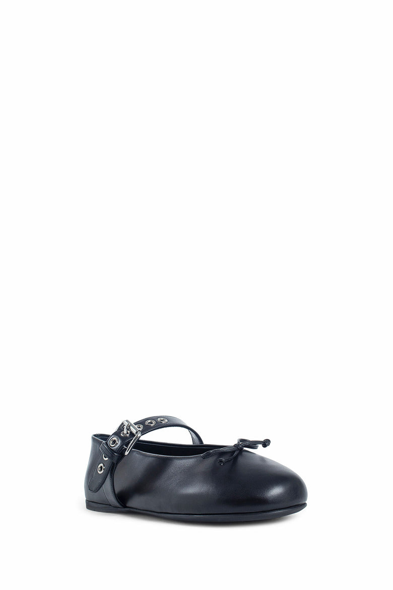 MIU MIU WOMAN BLACK FLATS