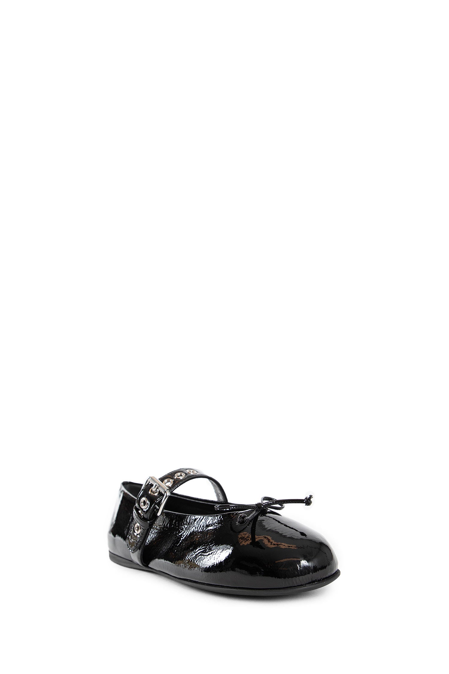 MIU MIU WOMAN BLACK FLATS