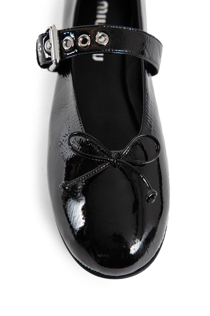 MIU MIU WOMAN BLACK FLATS