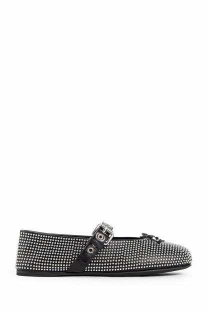 MIU MIU WOMAN BLACK FLATS