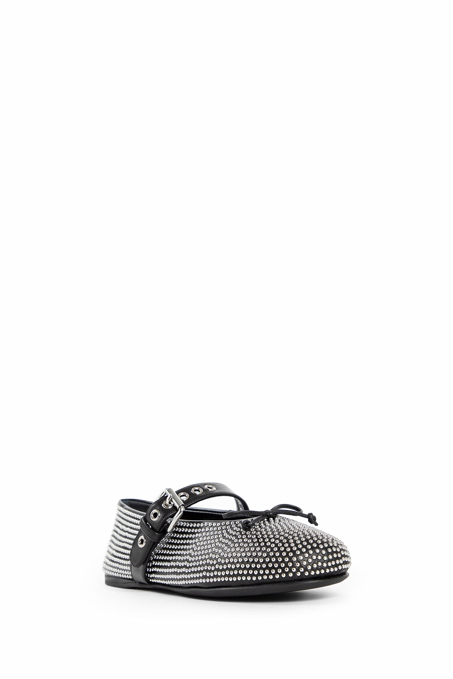 MIU MIU WOMAN BLACK FLATS