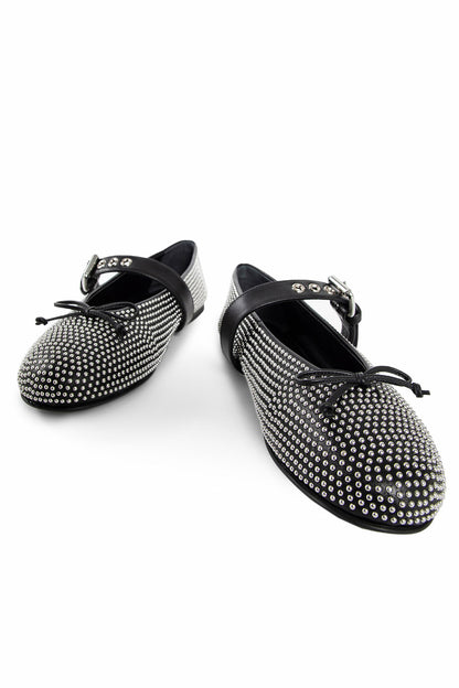 MIU MIU WOMAN BLACK FLATS