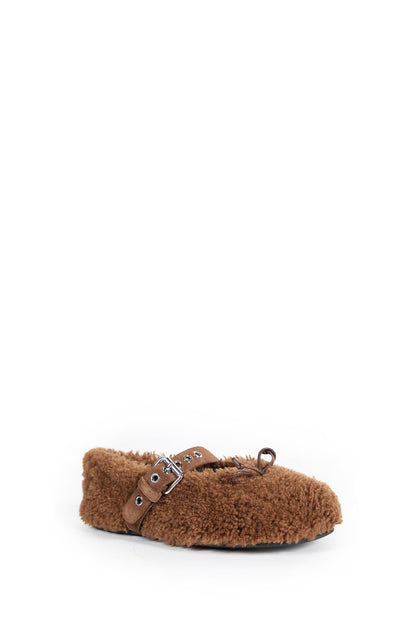 MIU MIU WOMAN BROWN FLATS
