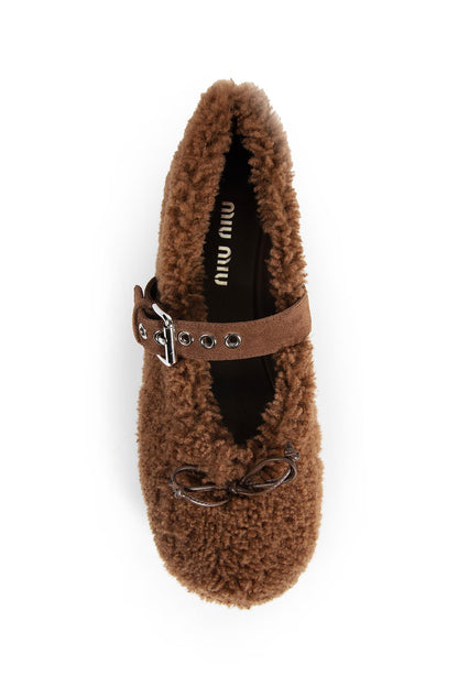 MIU MIU WOMAN BROWN FLATS
