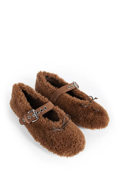 MIU MIU WOMAN BROWN FLATS