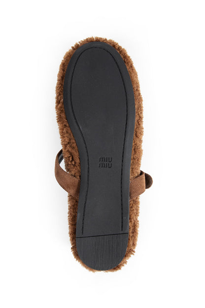 MIU MIU WOMAN BROWN FLATS