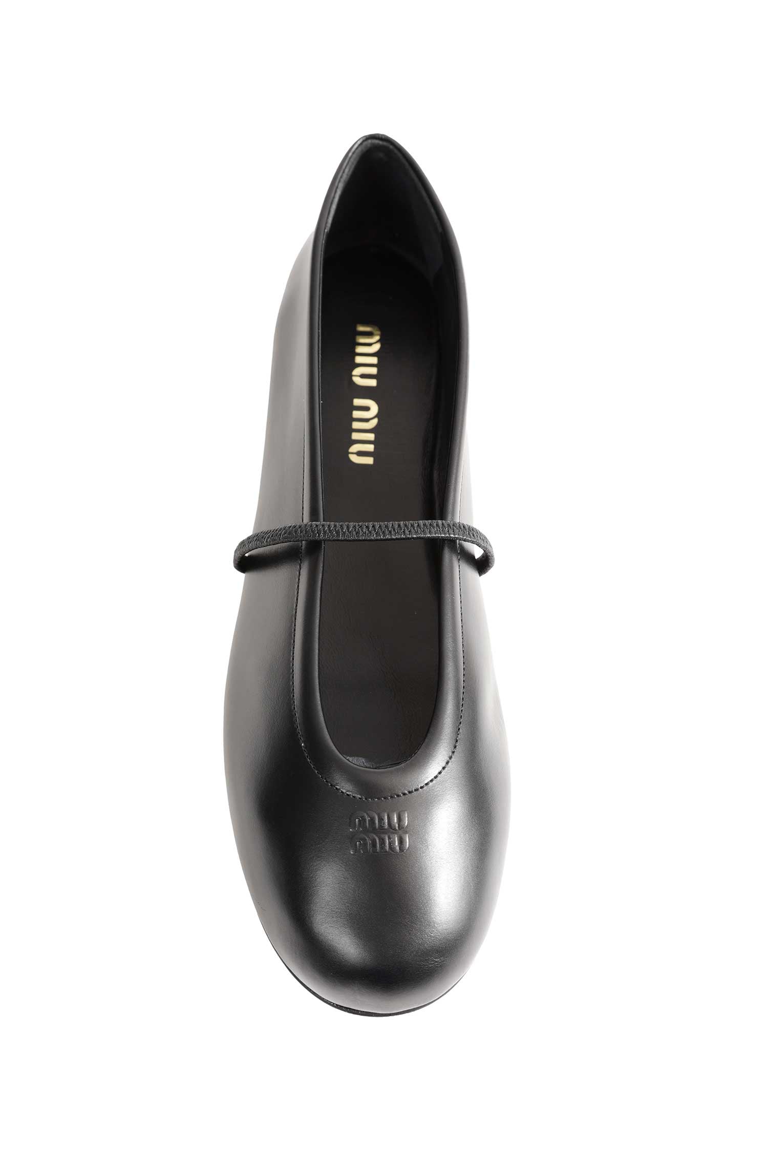 MIU MIU Leather Ballerinas woman