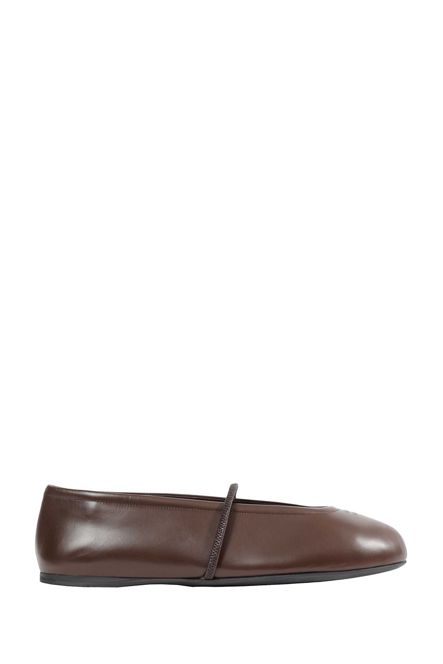 MIU MIU Leather Ballerinas woman