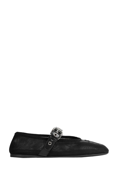 Mesh And Fabric Ballerinas