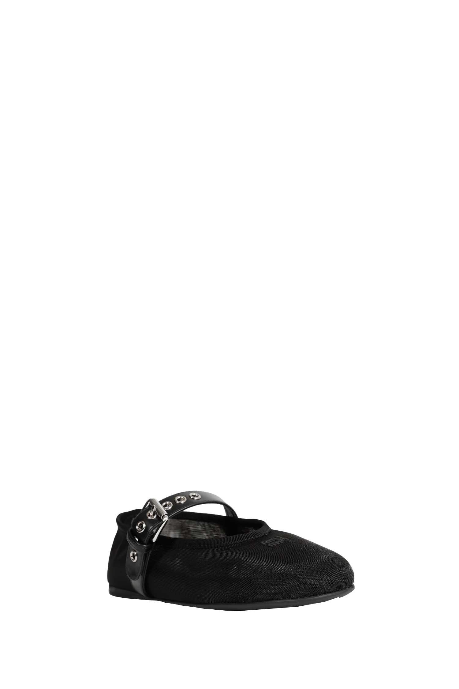 MIU MIU Mesh And Fabric Ballerinas woman