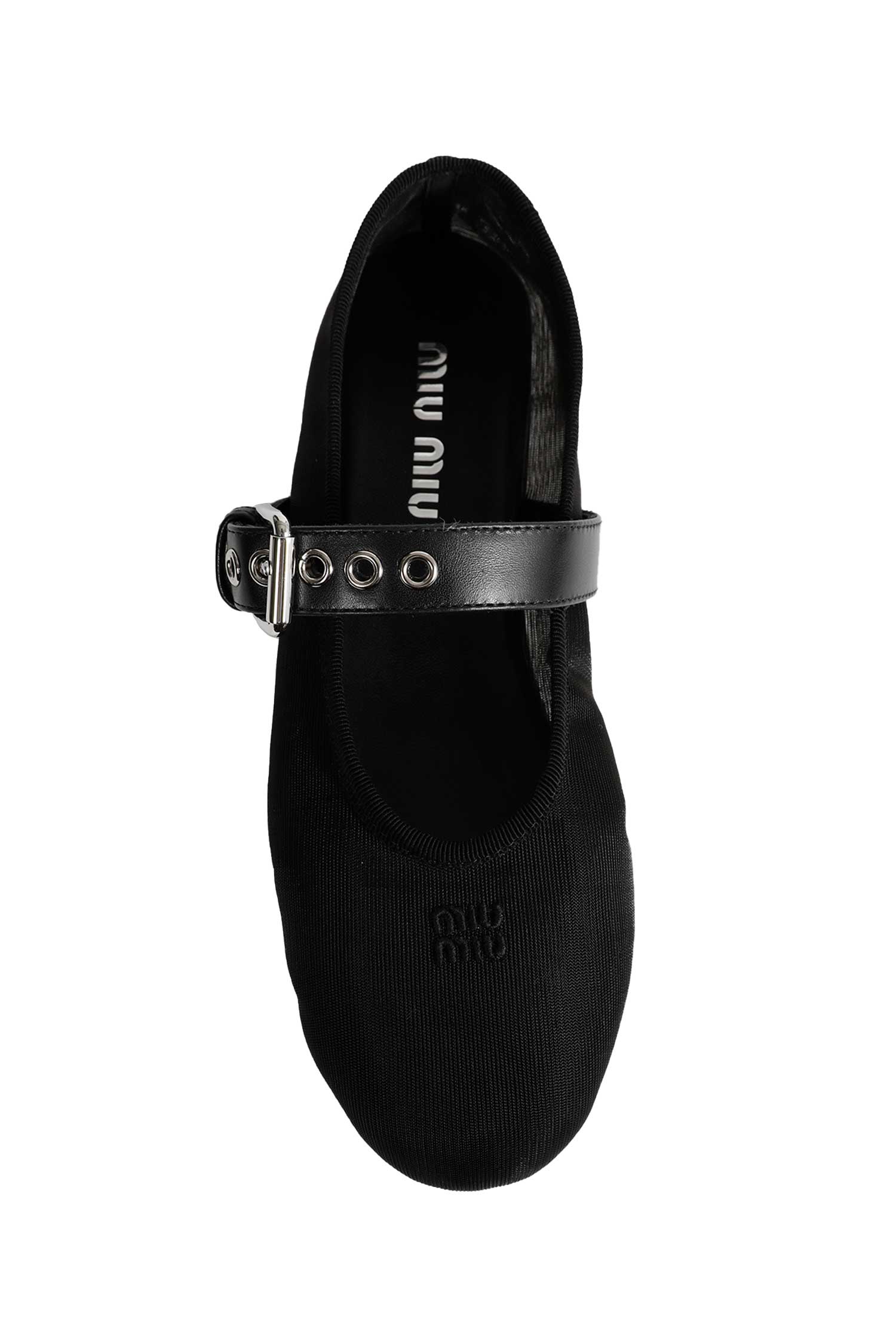 MIU MIU Mesh And Fabric Ballerinas woman