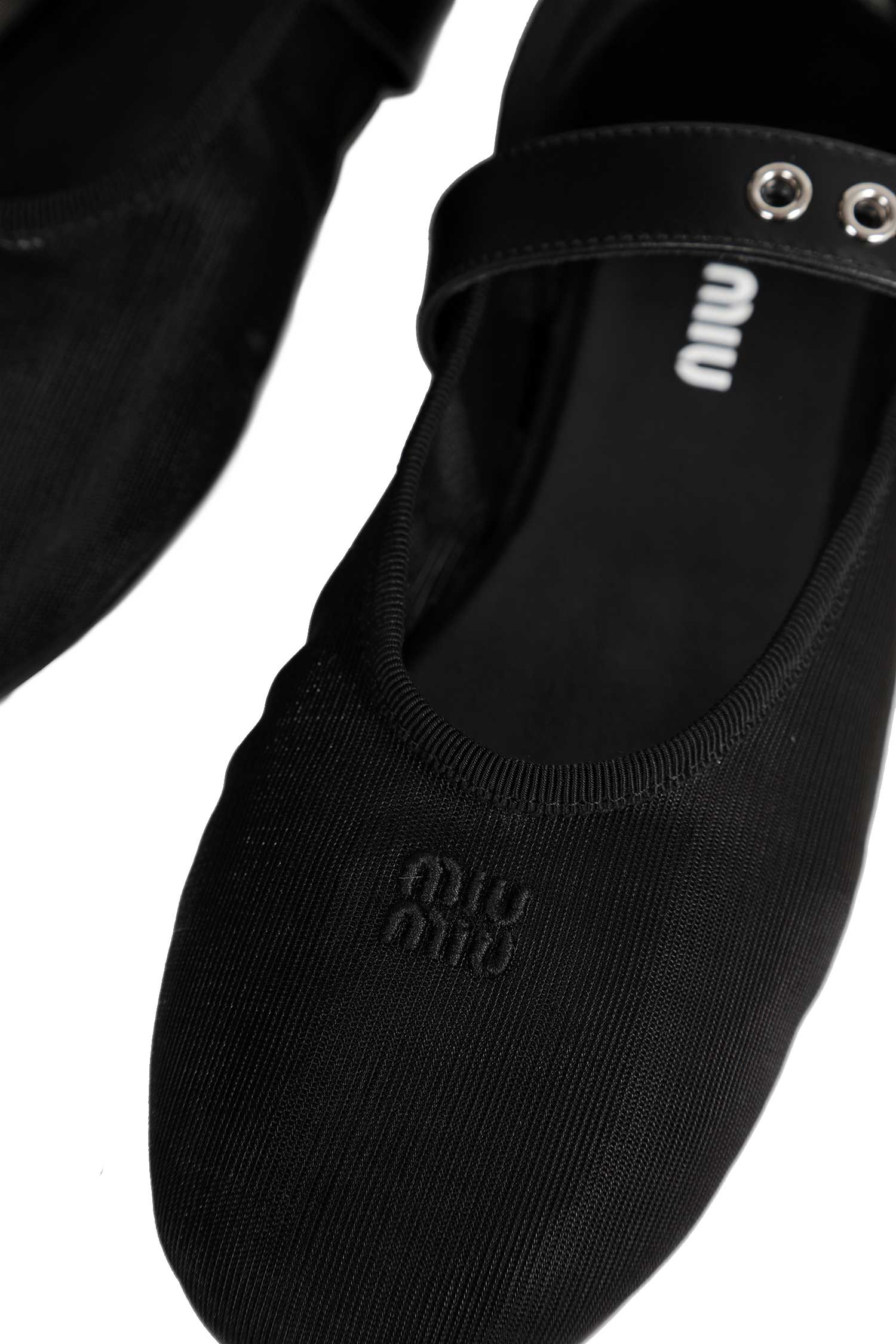 MIU MIU Mesh And Fabric Ballerinas woman
