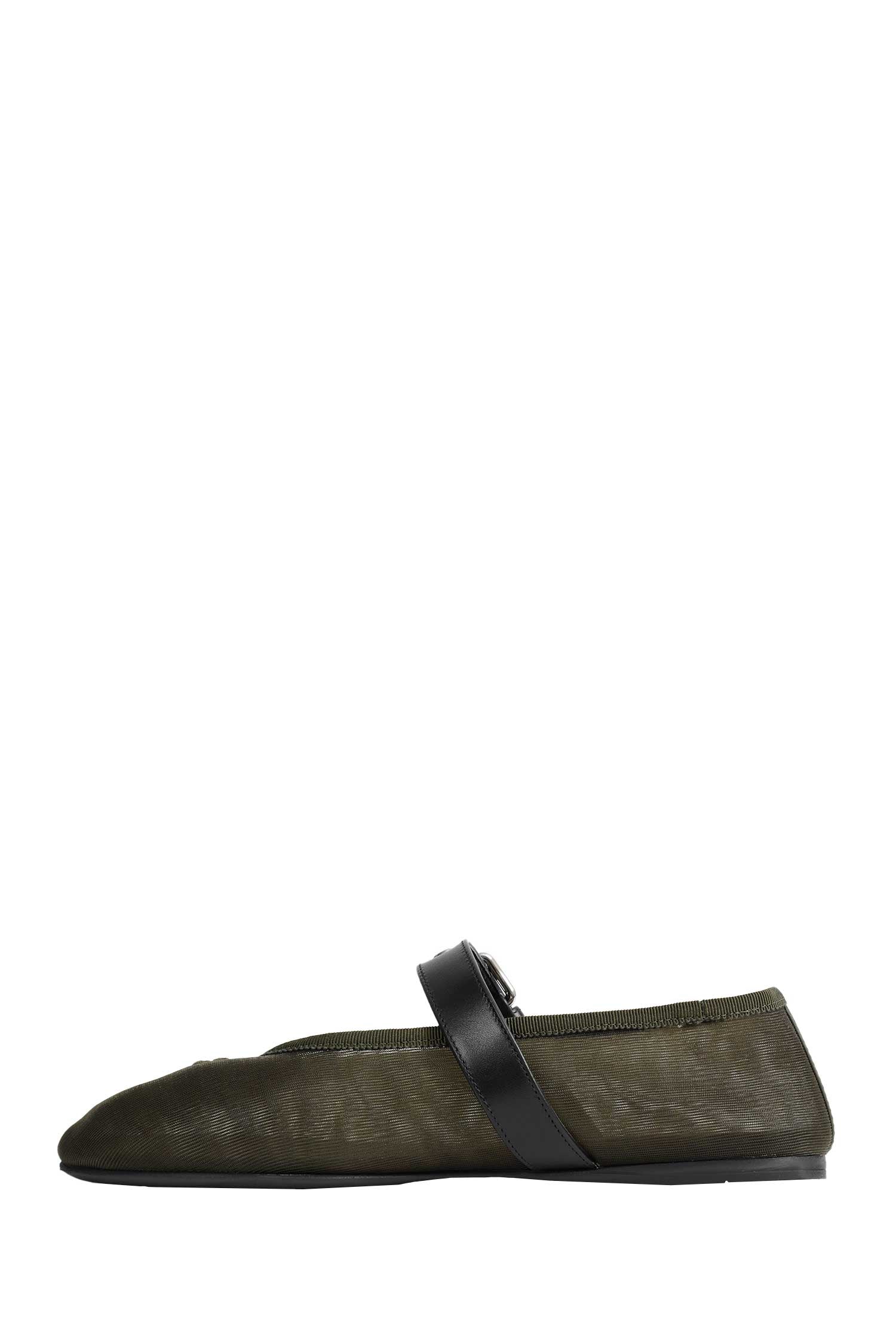 Mesh Fabric Ballerinas