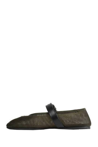 Mesh Fabric Ballerinas