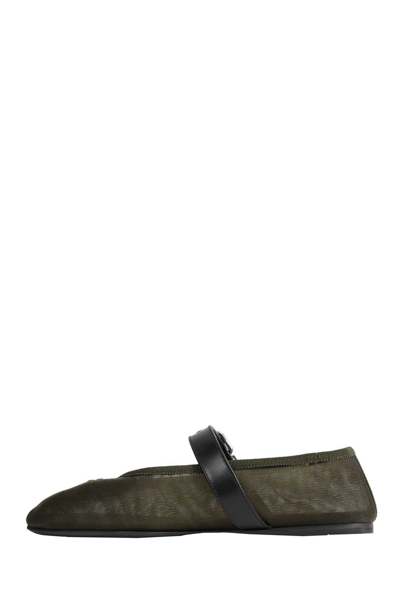MIU MIU Mesh Fabric Ballerinas woman