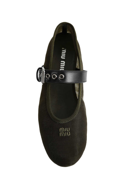 Mesh Fabric Ballerinas