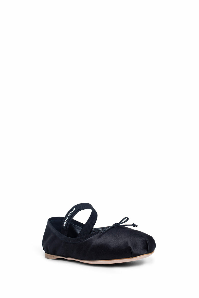 MIU MIU WOMAN BLACK FLATS