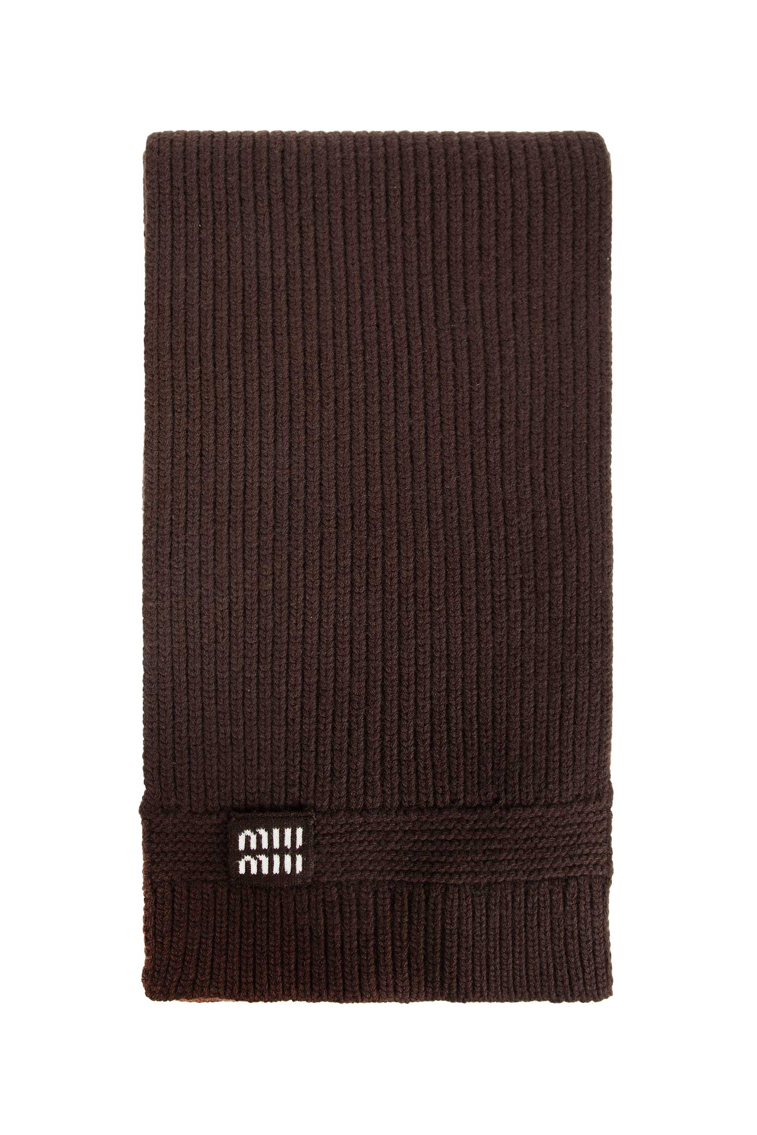 MIU MIU WOMAN BROWN SCARVES - Antonioli.eu