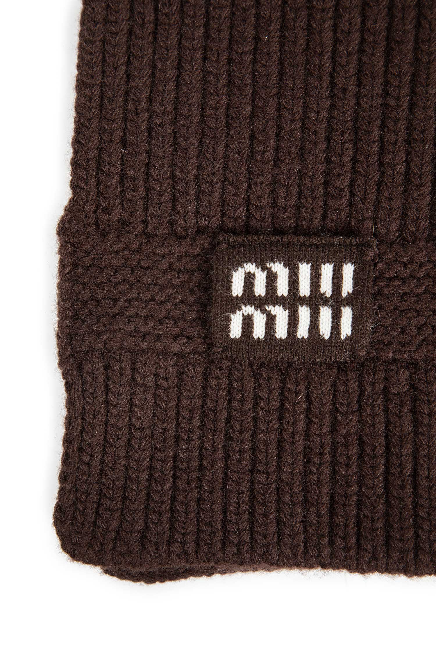 MIU MIU WOMAN BROWN SCARVES - Antonioli.eu