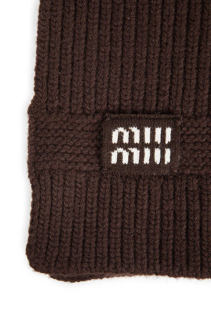 MIU MIU WOMAN BROWN SCARVES - Antonioli.eu