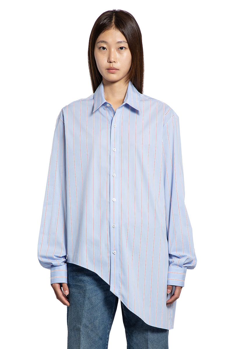 Asymmetric Shirt in Poplin - Antonioli.eu
