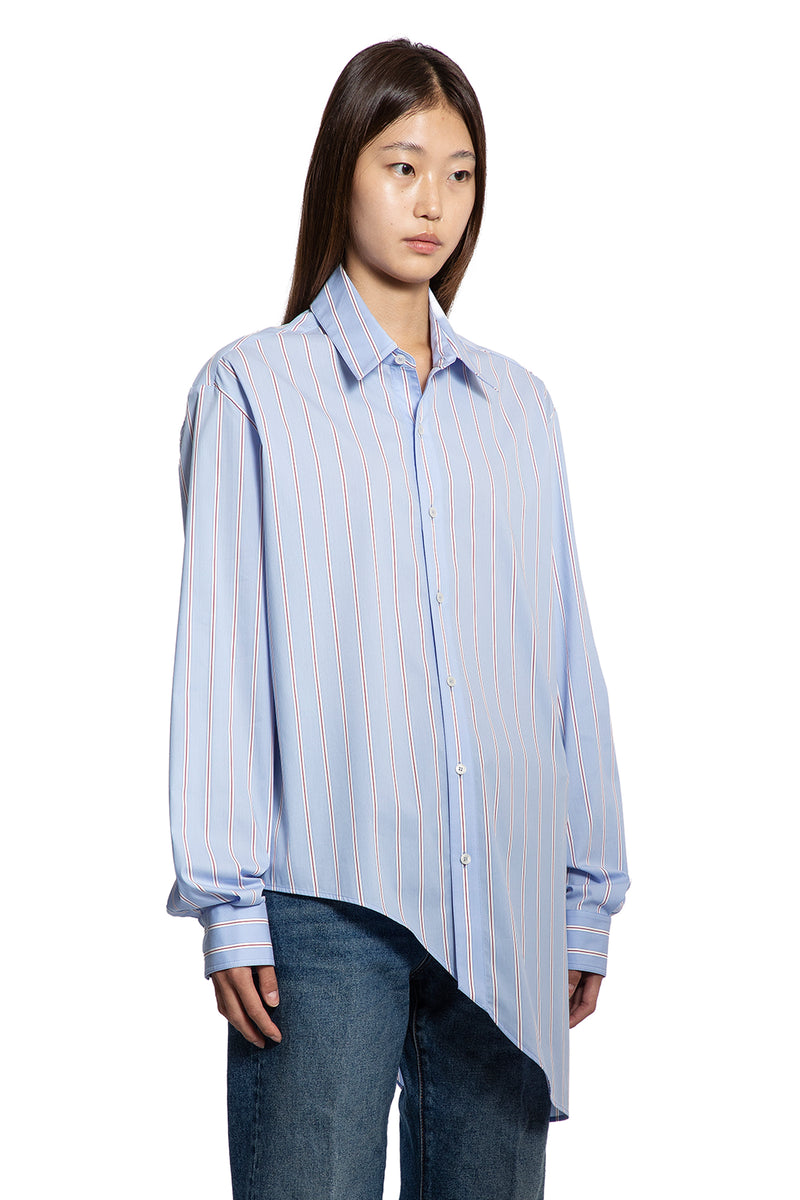 Asymmetric Shirt in Poplin - Antonioli.eu