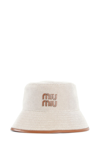 MIU MIU WOMAN BEIGE HATS