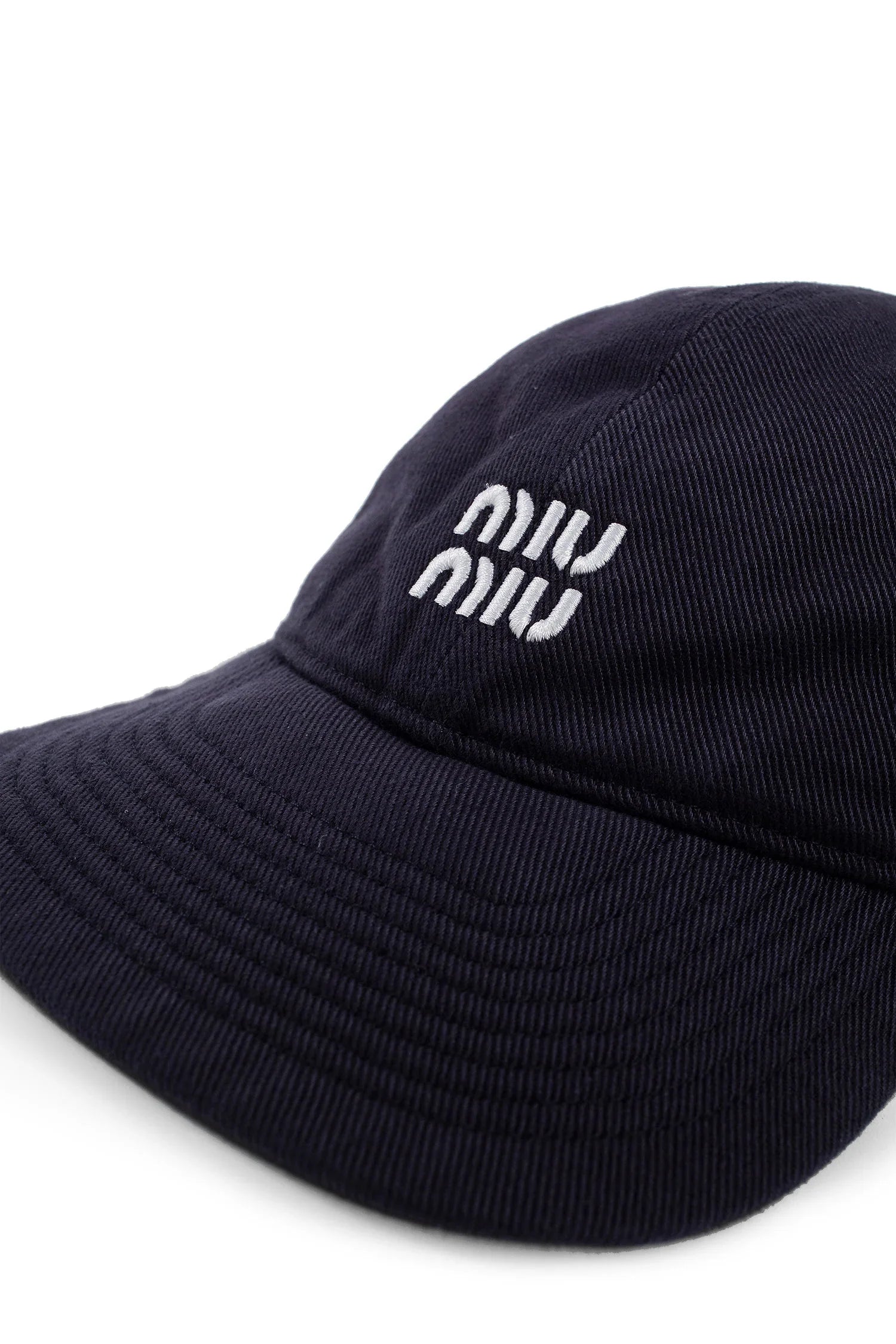MIU MIU Denim baseball cap woman