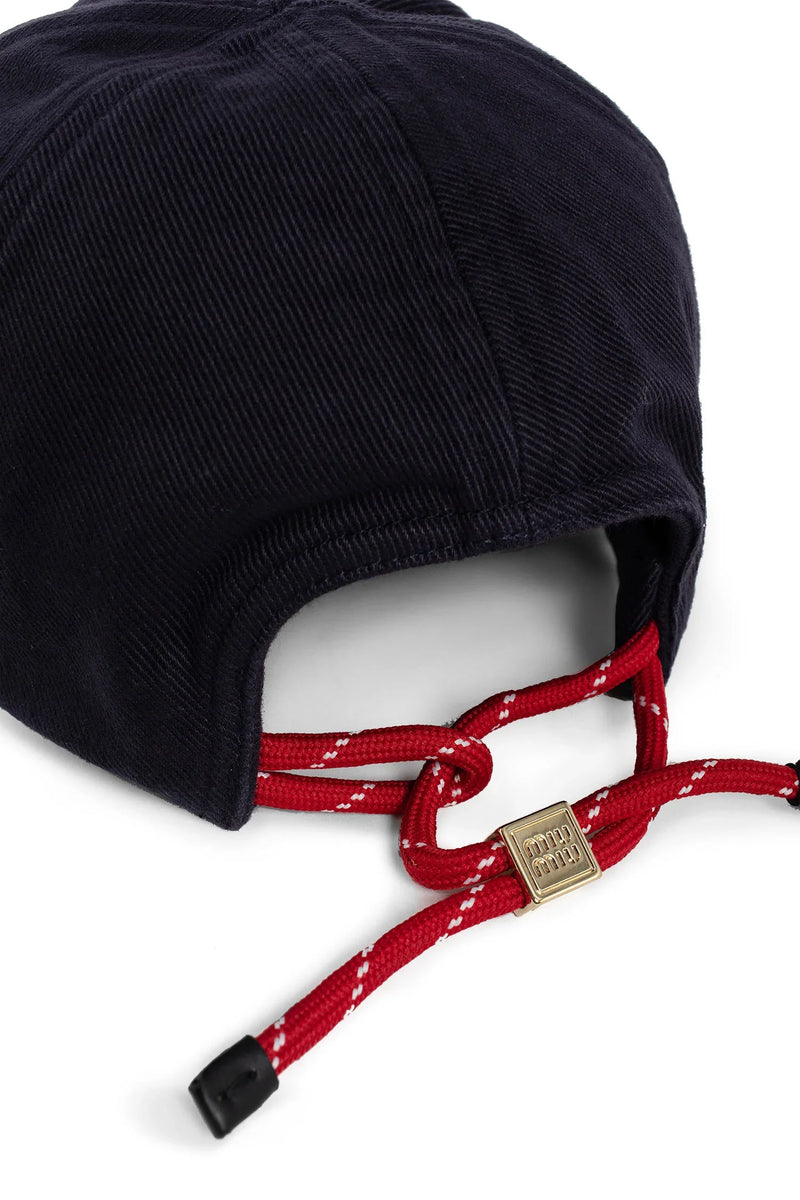 MIU MIU Denim baseball cap woman