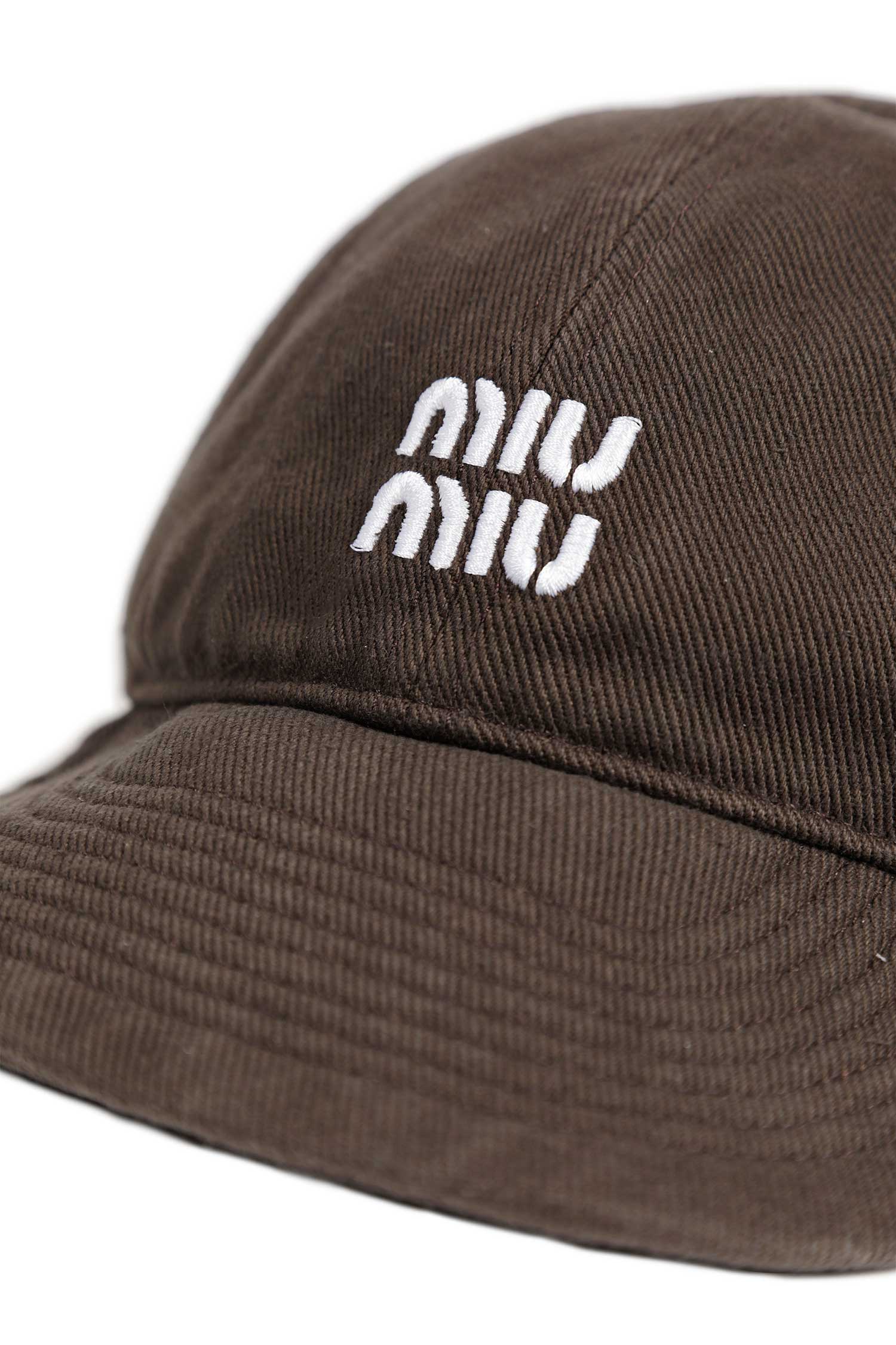 MIU MIU Denim Baseball Cap woman